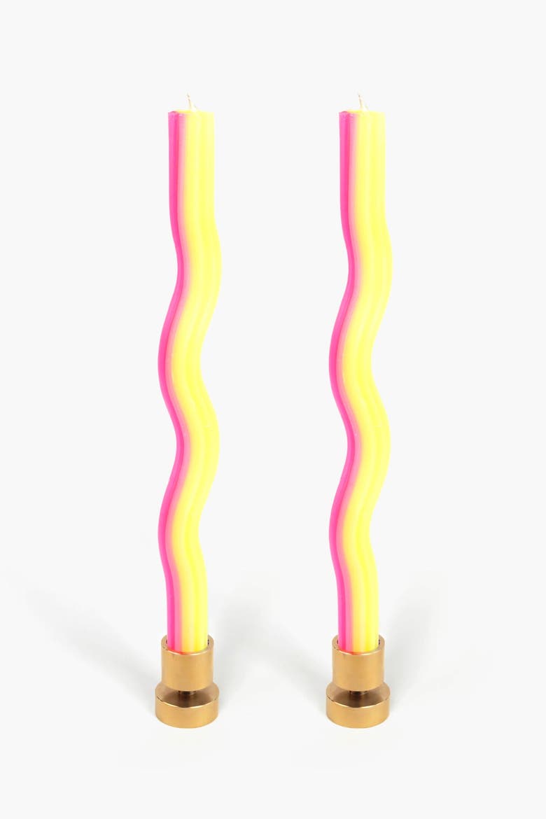 Wiggle Candles, Main, color, Yellow/Pink