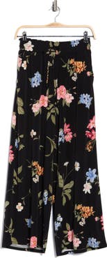 Ellen Tracy Smocked Crop Pants