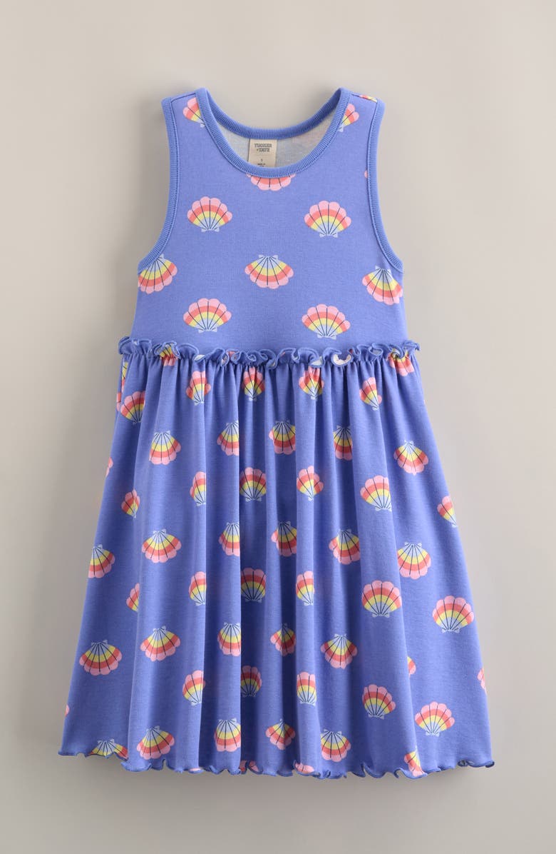 Tucker + Tate Kids' Print Racerback Dress, Main, color, Blue Persia Rainbow Seashells