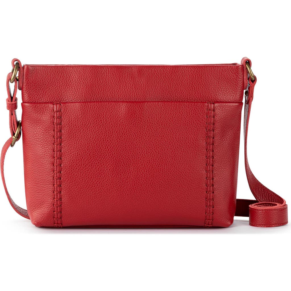 The Sak Melrose Crossbody Leather Bag In Red
