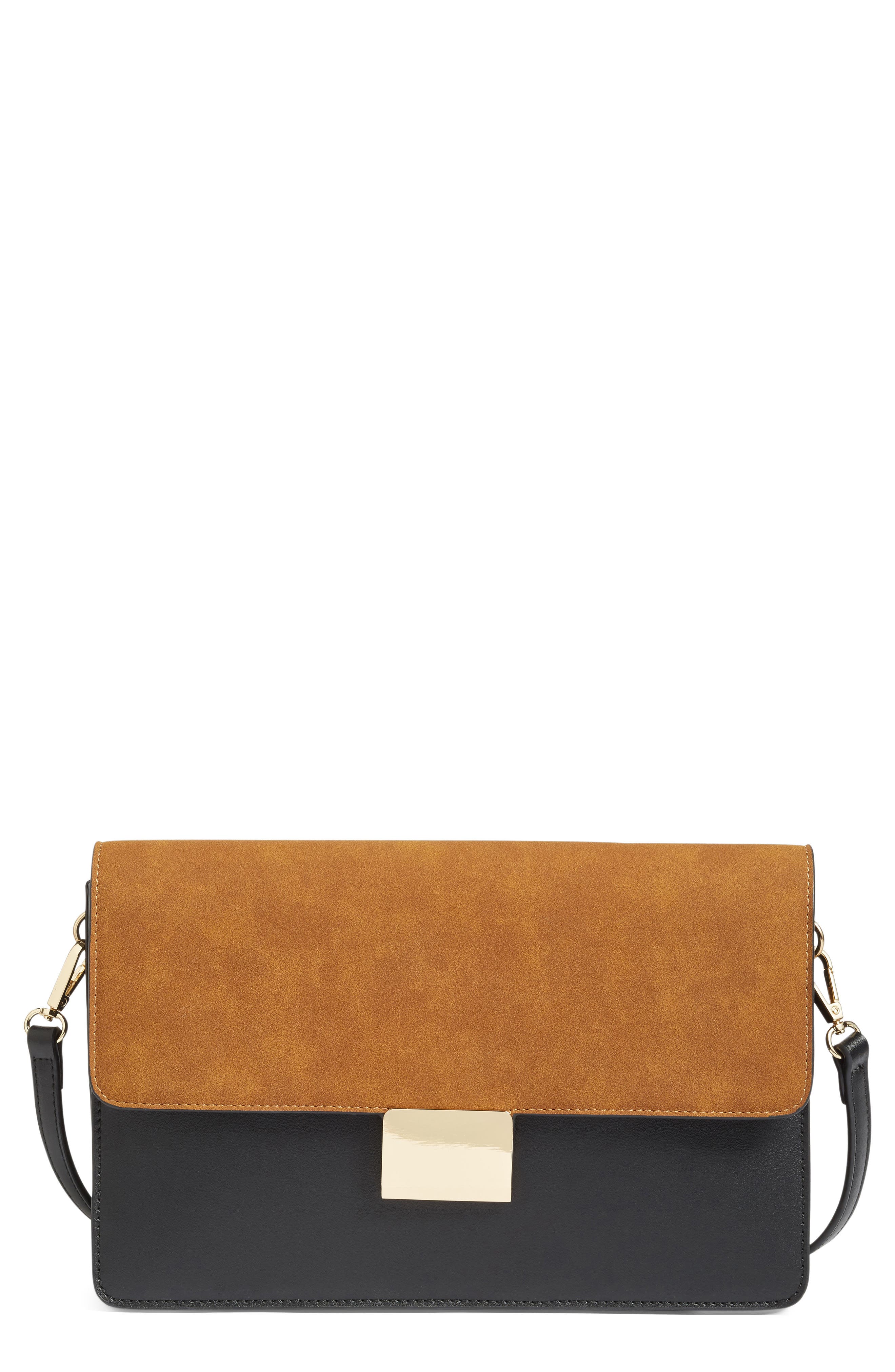 Chelsea28 Leighton Colorblock Faux Leather Crossbody Bag, Main, color, 