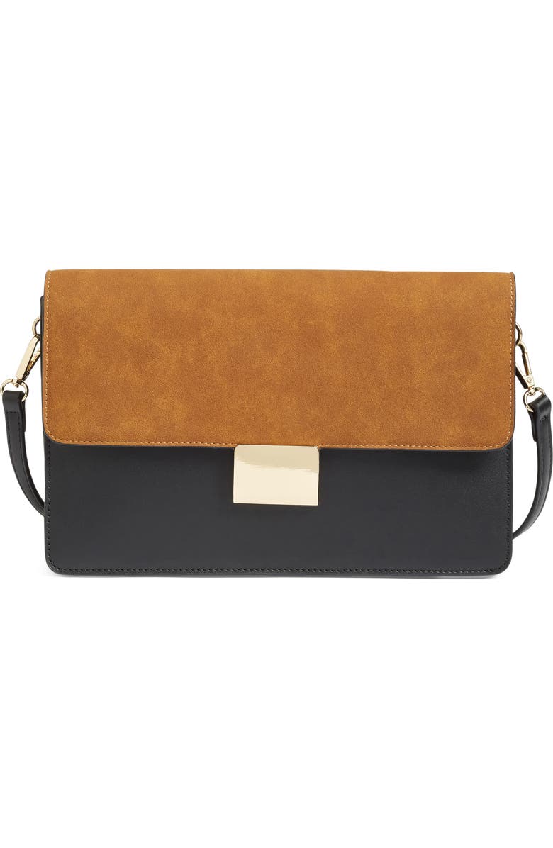 Chelsea28 Leighton Colorblock Faux Leather Crossbody Bag, Main, color,