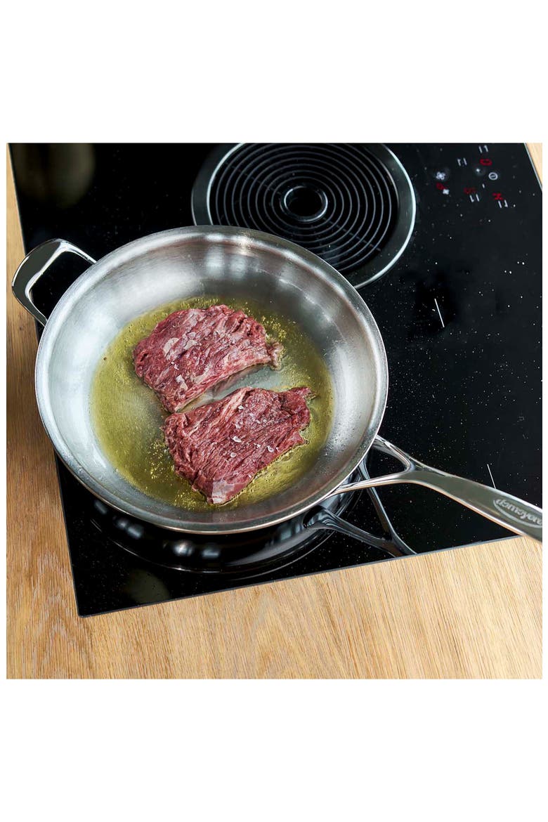 Atlantis Proline 11-Inch Stainless Steel Fry Pan with Helper Handle, Alternate, color, STAINLESS STEEL