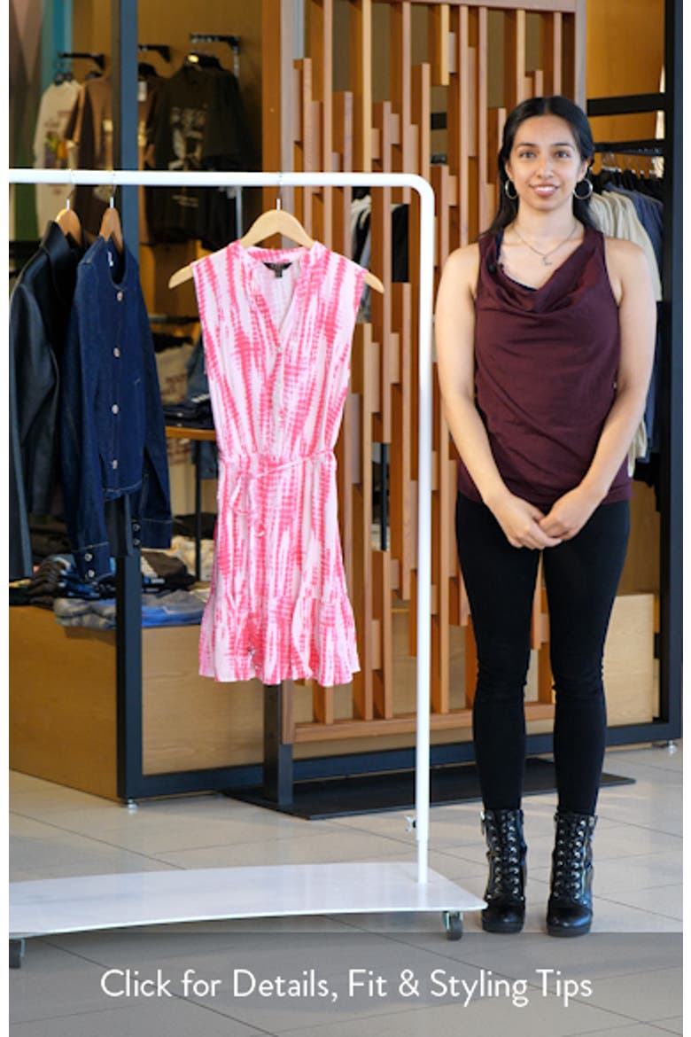 Blurred Print Sleeveless Dress video