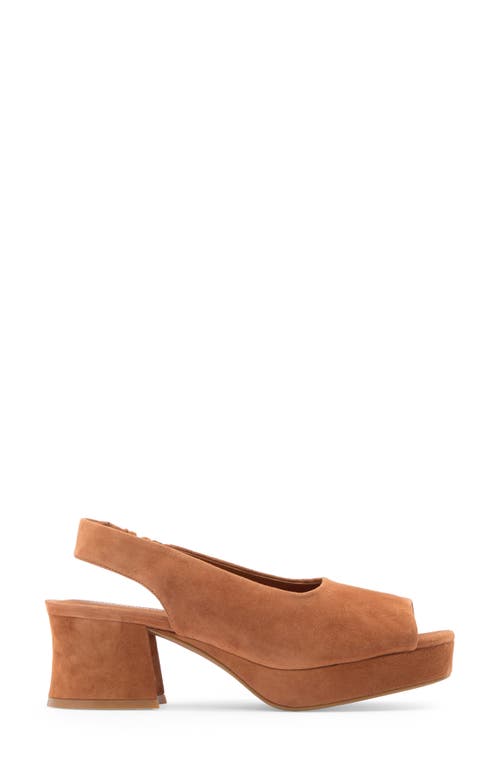 Jeffrey Campbell Extendo Slingback Platform Sandal In Tan Suede