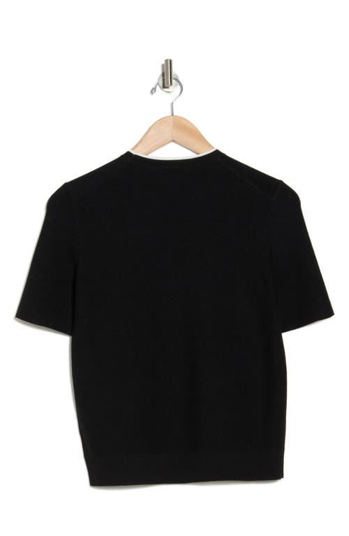 Theory Links Short Sleeve Sweater In Black