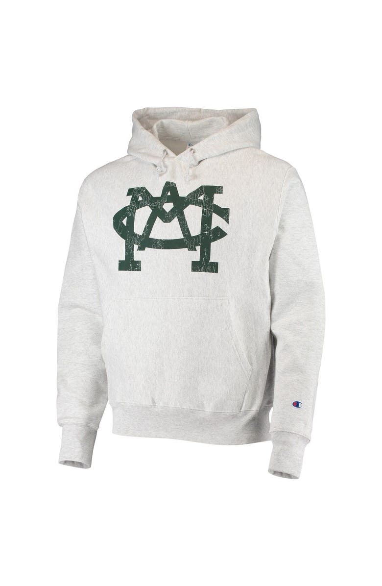 Champion Men's Champion Heathered Gray Michigan State Spartans Team Vault Logo Reverse Weave Pullover Hoodie, Alternate, color, Heather Gray