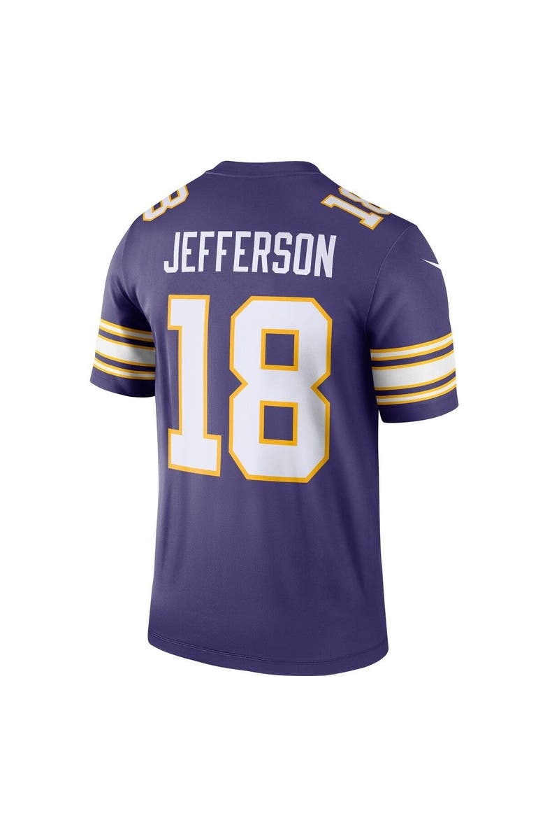 Nike Men's Nike Justin Jefferson Purple Minnesota Vikings Classic Legend Player Jersey, Alternate, color, Purple