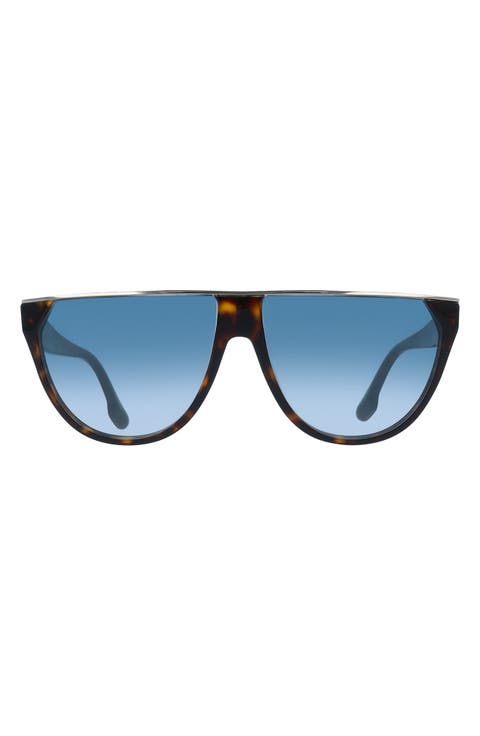 61mm Gradient Tea Cup Sunglasses