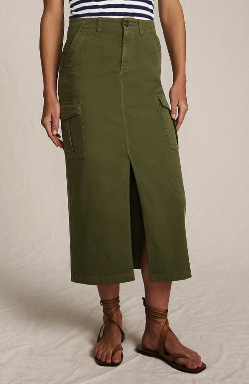 Lands' End Cool Fade Cargo Maxi Skirt In Green