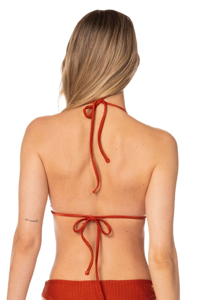 Sunset Bazaar Maui Triangle Top, Alternate, color, Terracota Rusty Copper