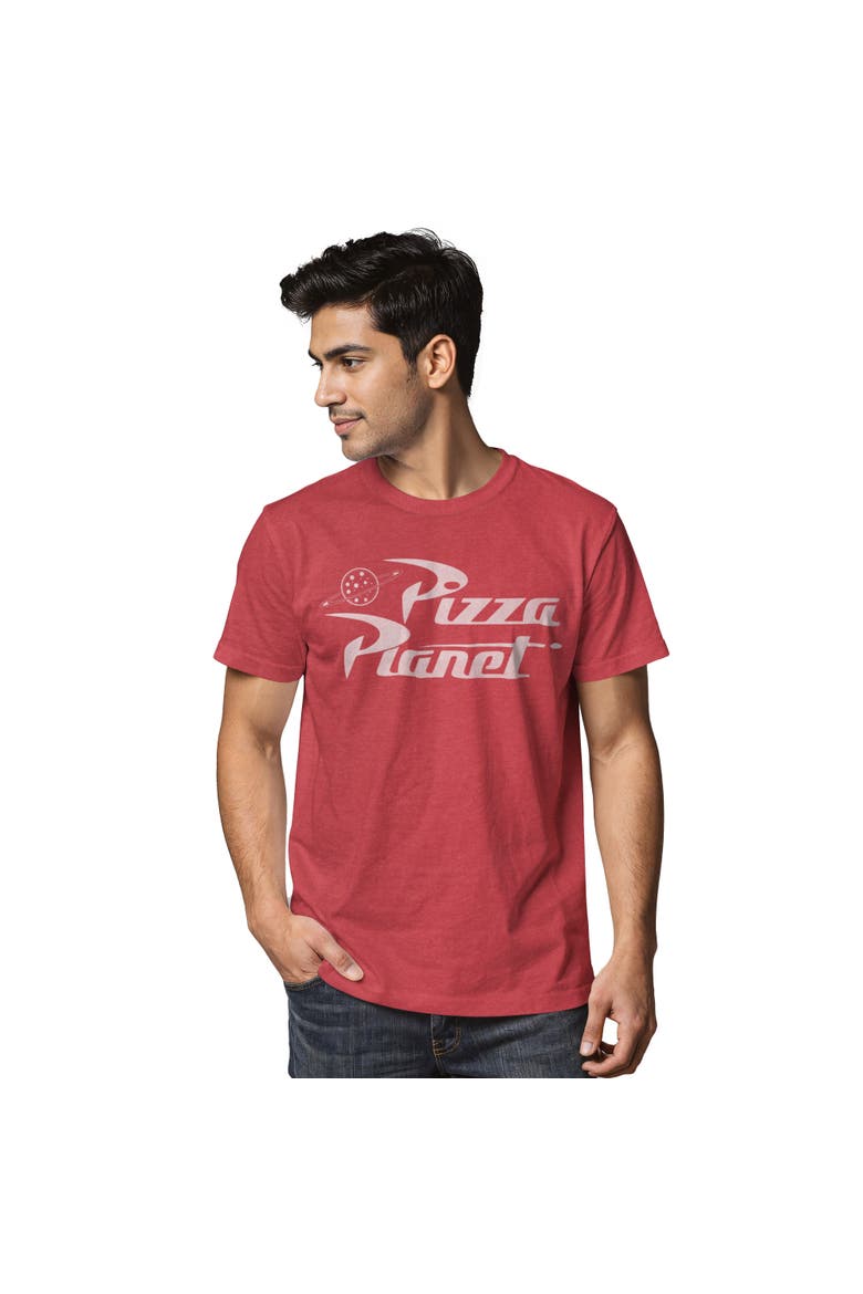 Men's Toy Story Pizza Planet Logo  Graphic T-Shirt, Alternate, color, Red Heather