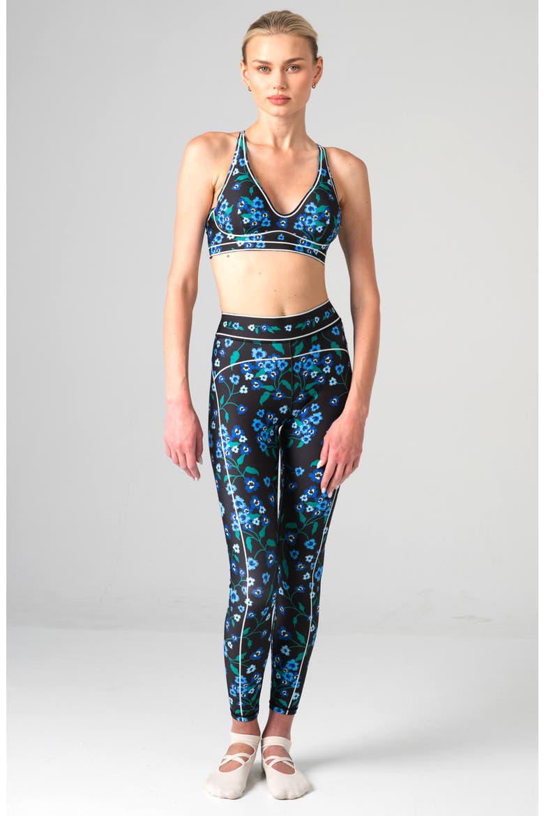 Garden Nocturne High-Waisted Leggings, Alternate, color, Black