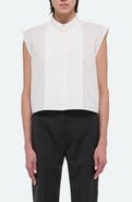 Helmut Lang Tux Bib Pintuck Top