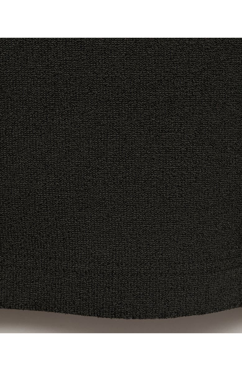 MANGO Fine Knit T-Shirt, Alternate, color, Charcoal