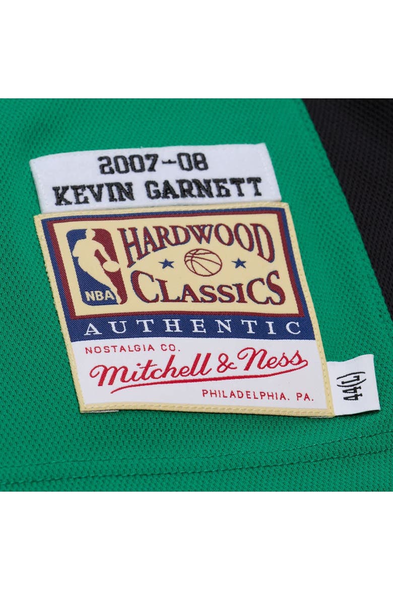 Men's Mitchell & Ness Kevin Garnett Kelly Green Boston Celtics 2007-08 Hardwood Classics Authentic Jersey, Alternate, color, Kelly Green