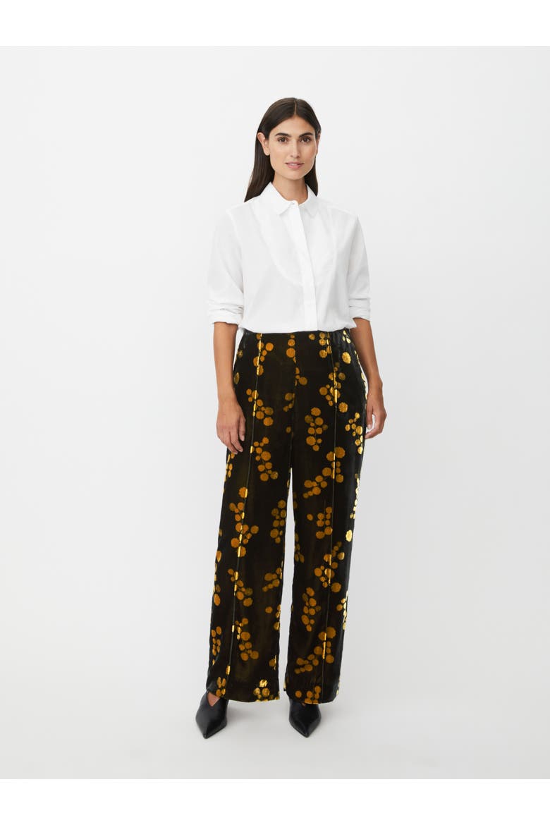 Petrilla Floral Print Pants, Alternate, color, Rubber