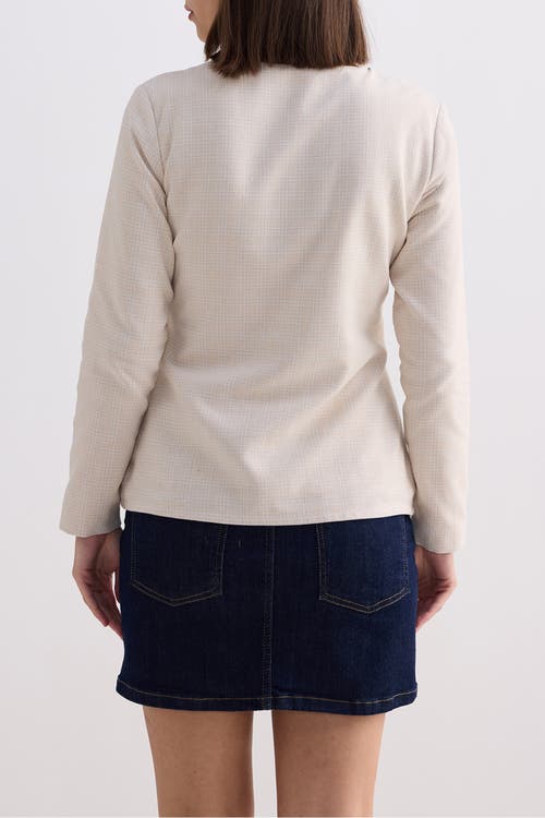 Reistor Fitted Cotton Tweed Jacket In Chestnut Twist