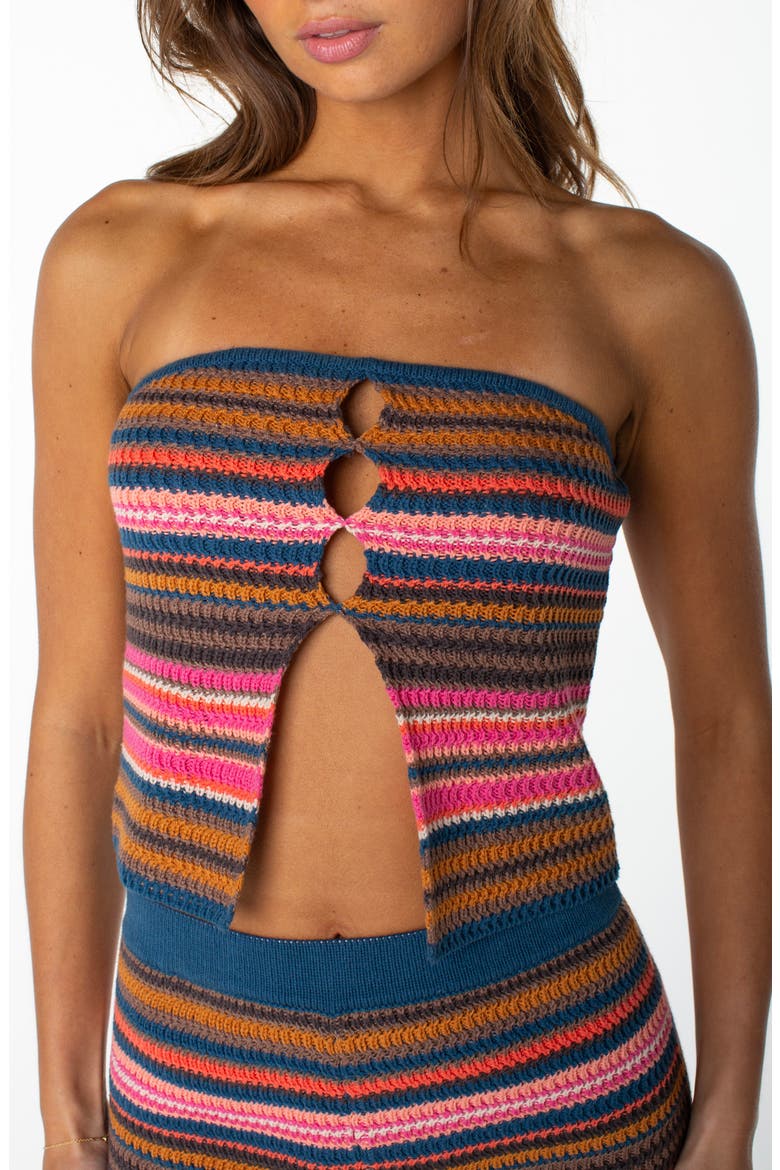 Island View Cutout Tube Top, Main, color, SHOCKING P