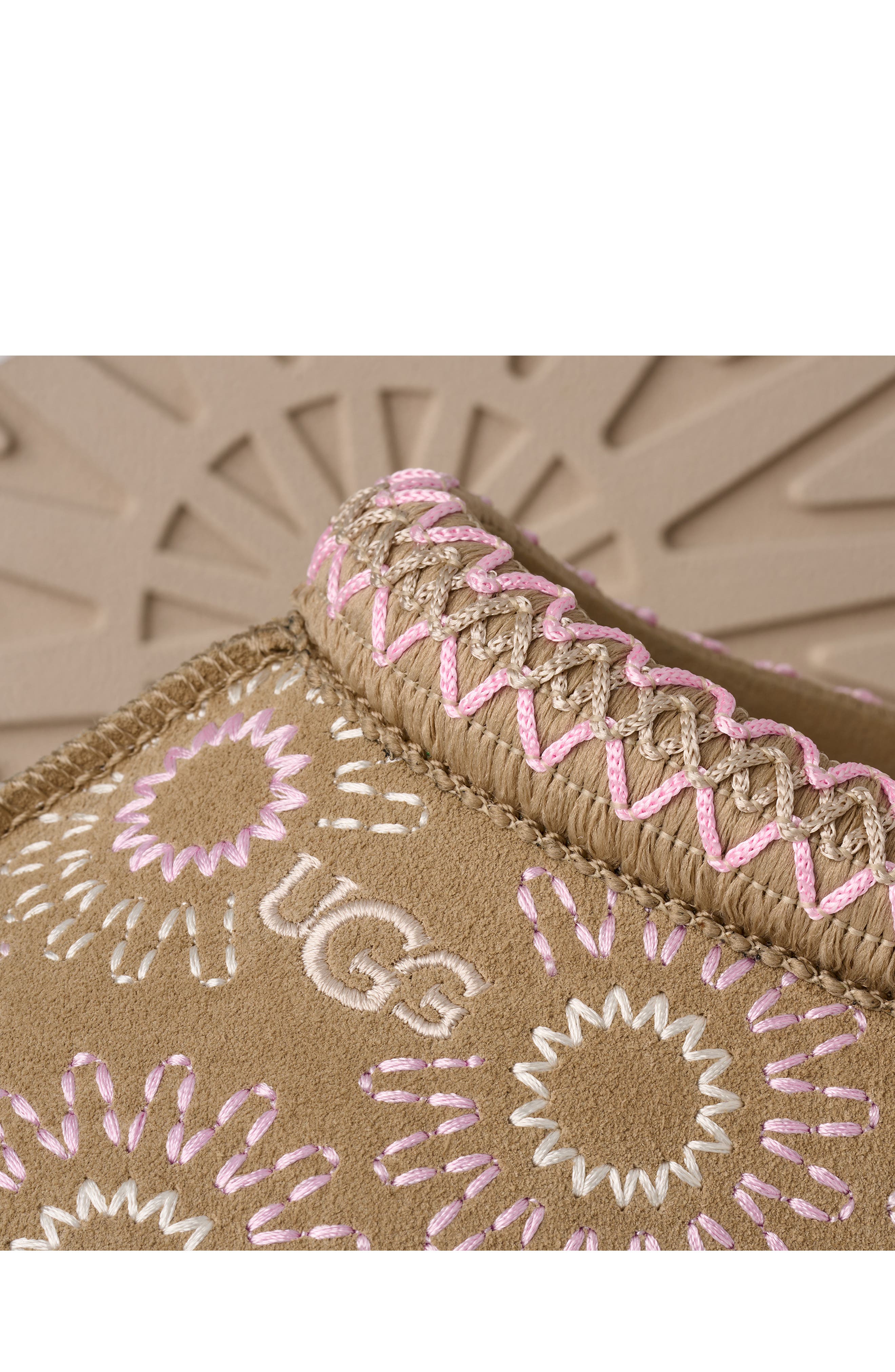 UGG<sup>®</sup> Tazz Sun Stitch Slipper, Alternate, color, Mustard Seed