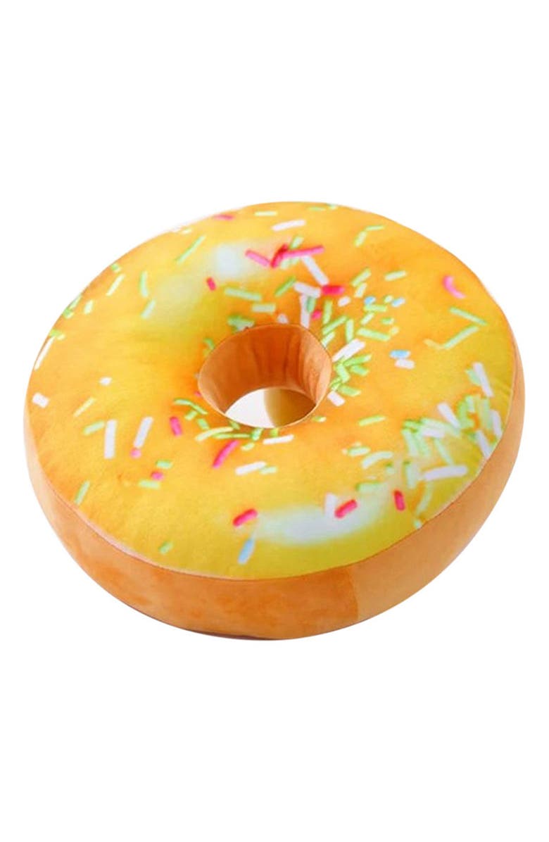 Luxury Home 3D Donut Throw Pillow, Main, color, Vanilla