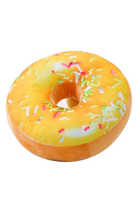3D Donut Throw Pillow