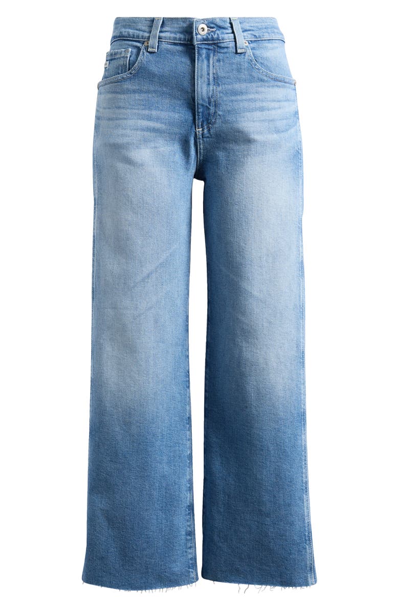 AG Saige Paneled Raw Hem Ankle Wide Leg Jeans, Alternate, color, Rosarito
