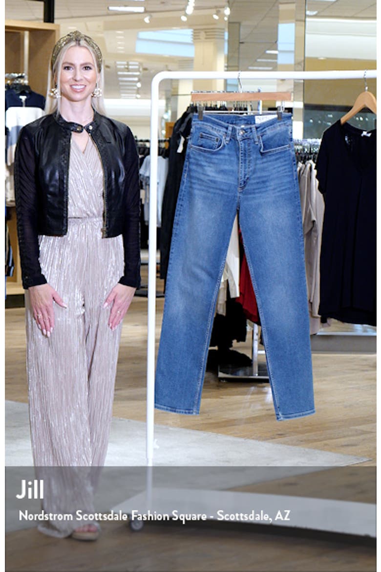 Flexi Wren High Waist Slim Straight Leg Jeans video