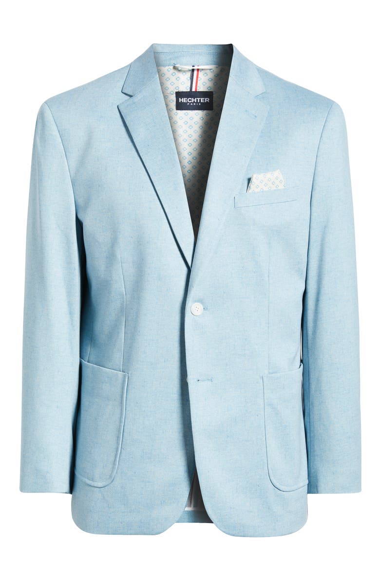 DANIEL HECHTER Pink Sky Blue Neppy Knit Sport Coat, Alternate, color, Blue