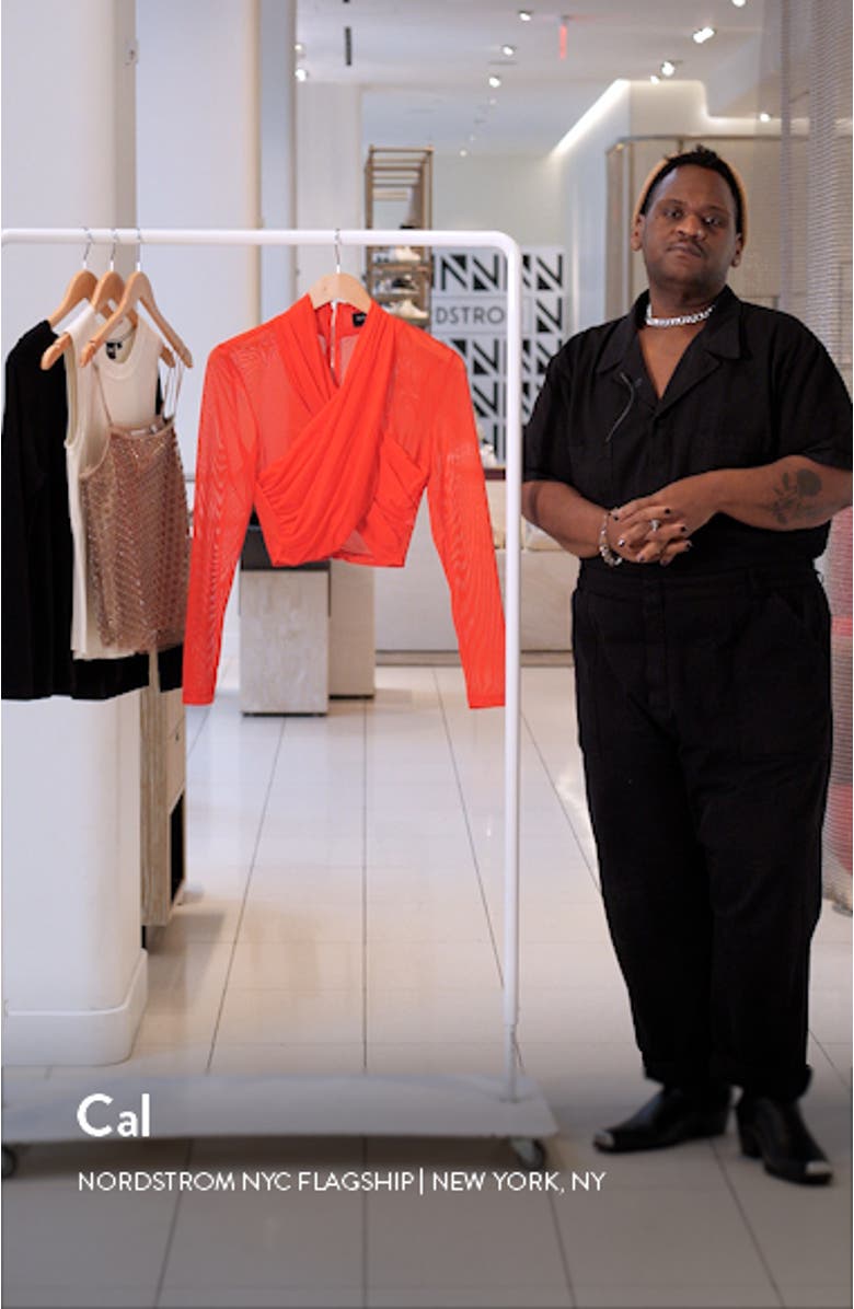 Aliyah Long Sleeve Crop Top, sales video thumbnail