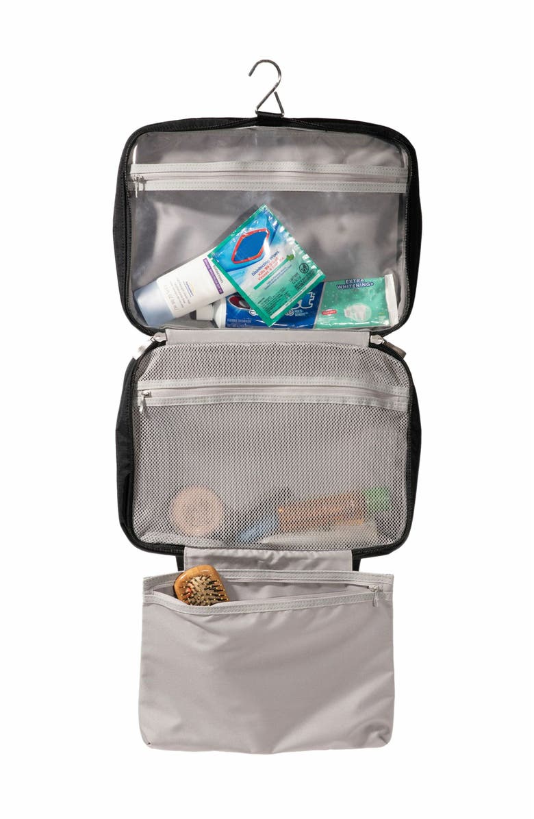 BAGGALLINI Large Hanging Travel Toiletry Kit, Alternate, color, Black