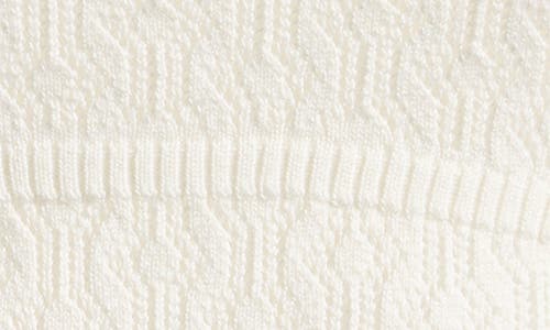 Pacsun Keenan Pointelle Cotton Sweater Tank In White