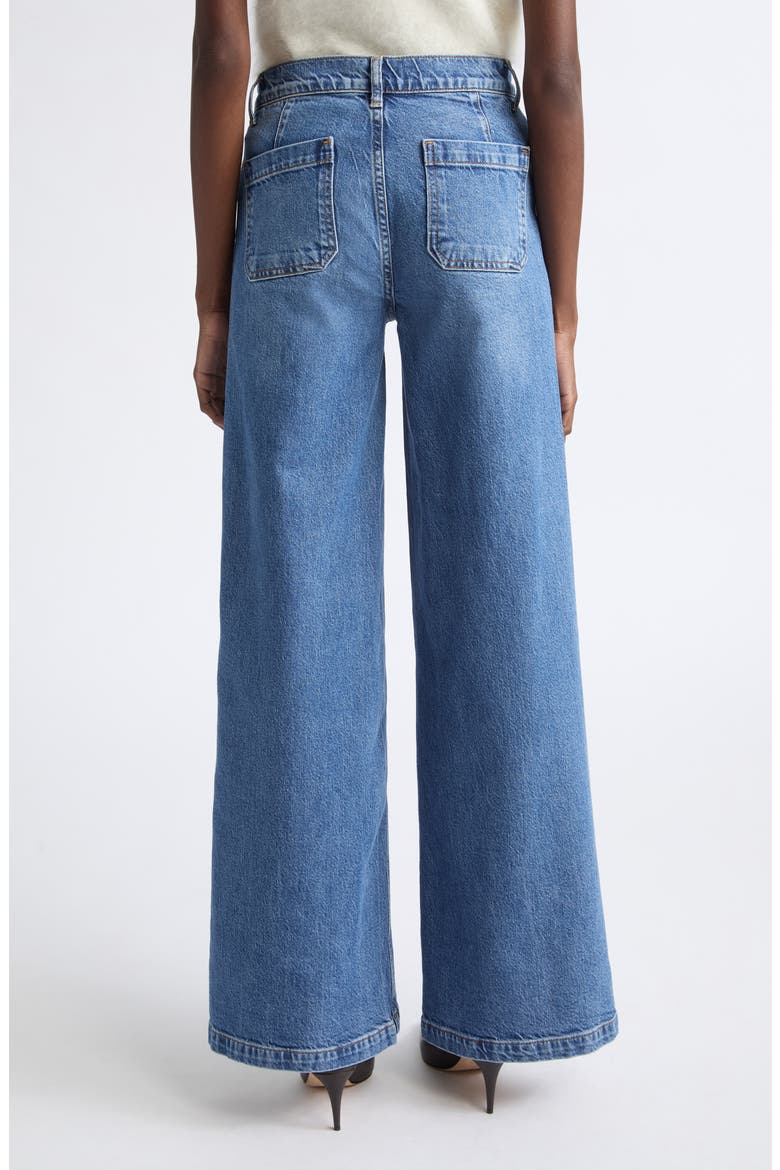 Cleo High Waist Wide Leg Jeans, Alternate, color, MID CERULEAN