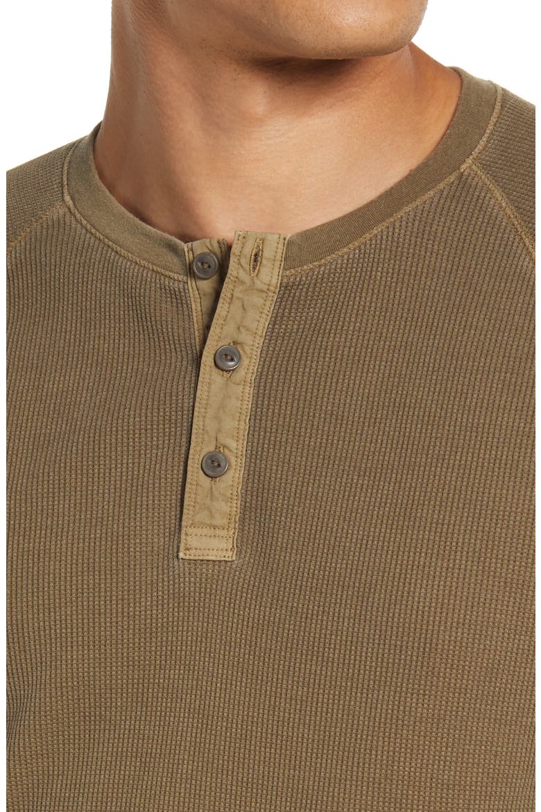 Thermal Henley, Alternate, color, OLIVE TREE
