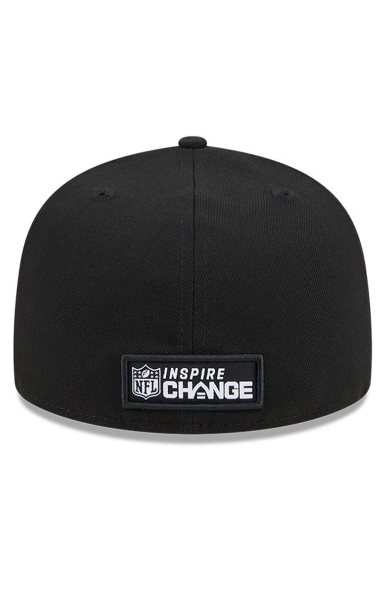 New Era Men's New Era Black Philadelphia Eagles 2023 Inspire Change 59FIFTY Fitted Hat, Alternate, color, 