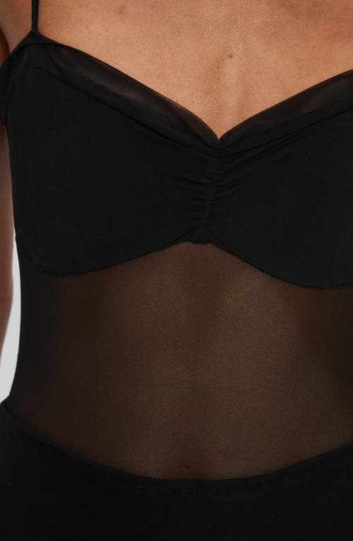 Princess Polly In The Club Mesh Bodysuit In Black