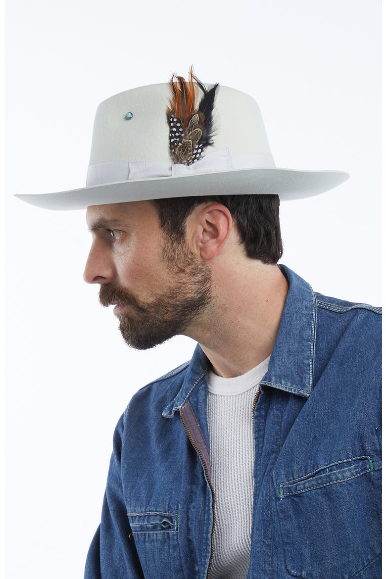 Wool Fedora Hat, Alternate, color, SMOKE