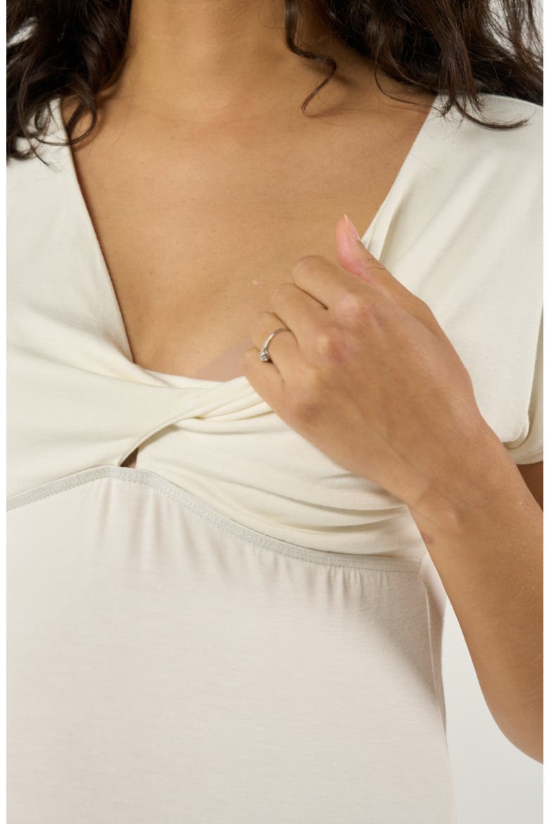 Maternity and nursing top Celia, Alternate, color, Natural