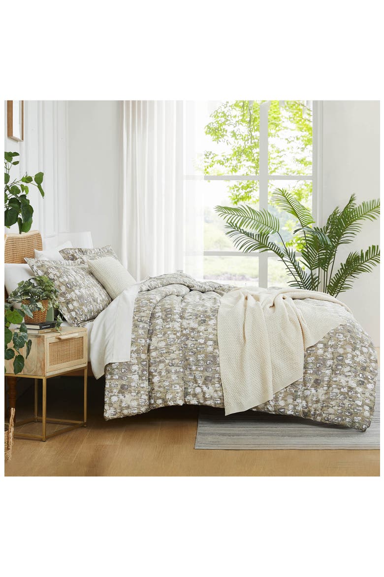 Rhythm Reversible Duvet & Sham Set, Alternate, color, TAUPE