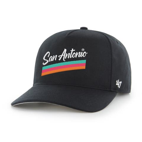 Men's '47 Black San Antonio Spurs Graphic Hitch Adjustable Hat