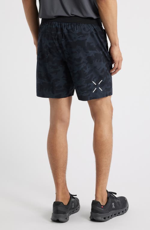 Ten Thousand Interval Lined 5-inch Training Shorts In Black Camo