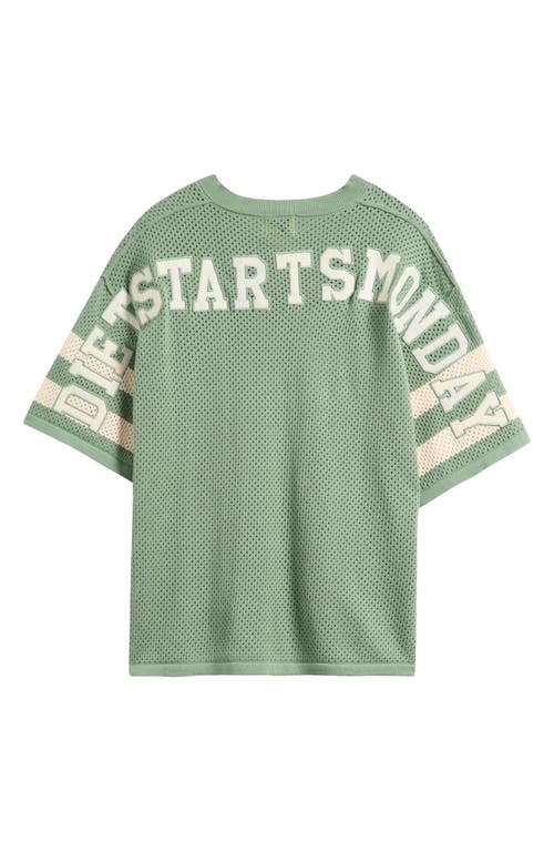 Diet Starts Monday '84 Mesh Cotton Appliqué Jersey In Green