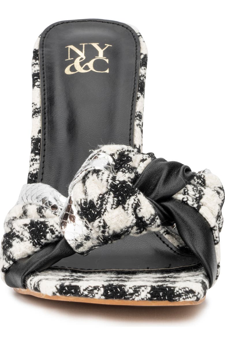 NEW YORK AND COMPANY Anthi Houndstooth Block Heel Sandal, Alternate, color,