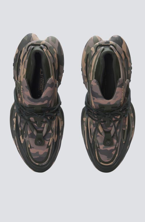 Balmain Unicorn Low Camouflage-print Trainers