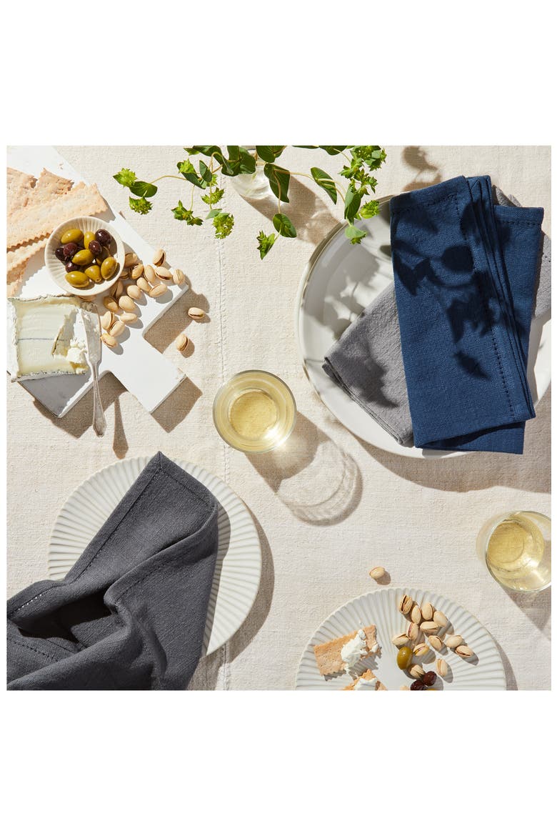 Essential Set of 4 Cotton Napkins, Alternate, color, SMOKED SALT