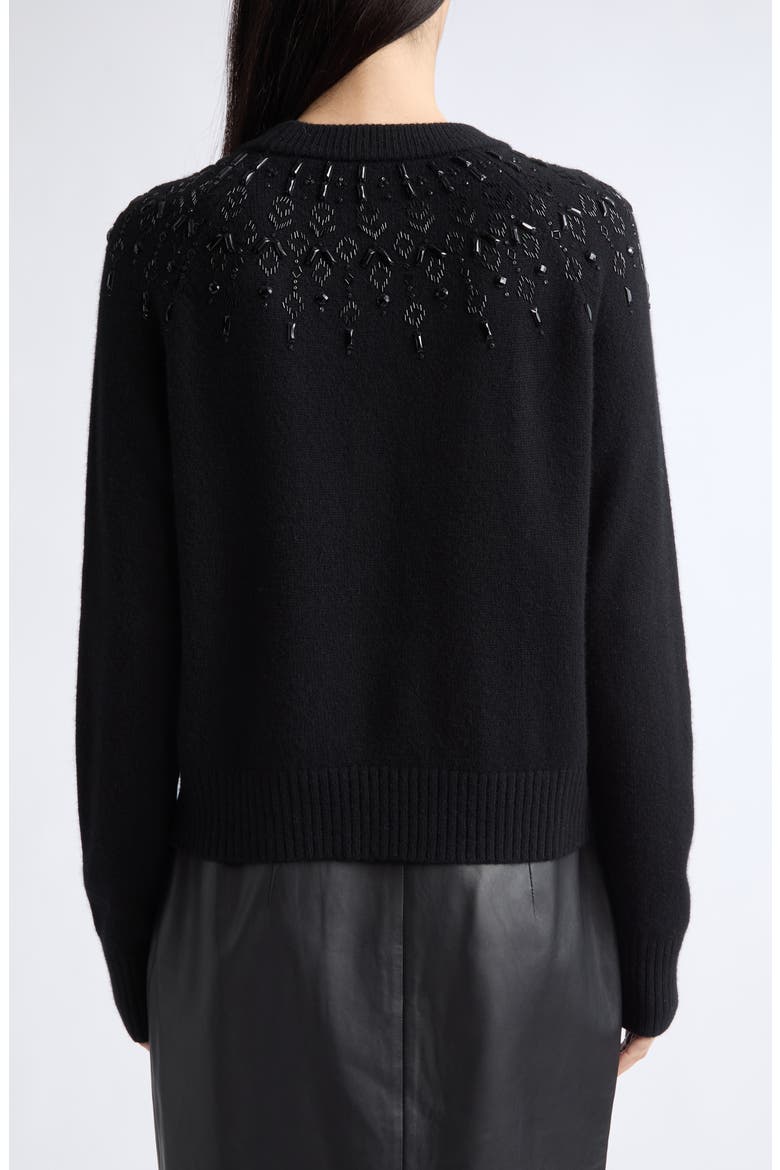 Harold Embellished Wool Sweater, Alternate, color, BLACK