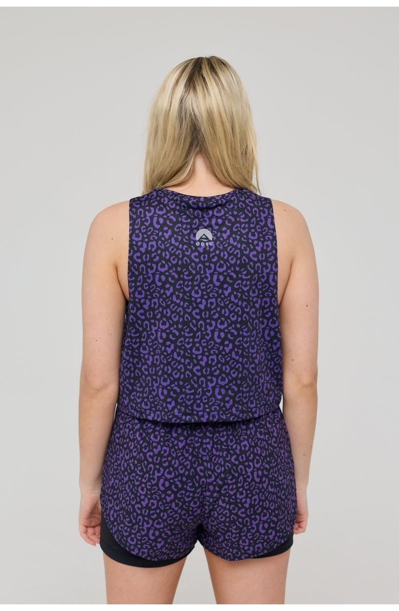 OOSC Infinite Cropped Tank Top - Purple Leopard, Alternate, color, Purple Leopard