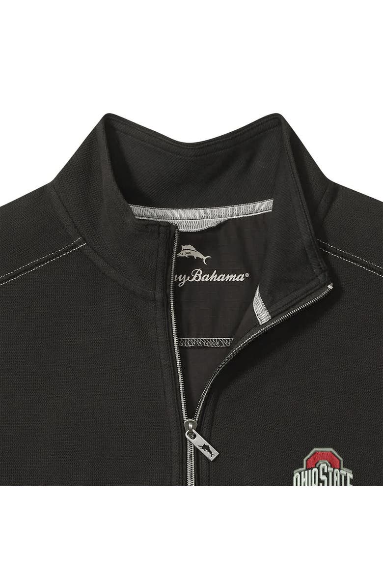 Tommy Bahama Men's Tommy Bahama Black Ohio State Buckeyes Montego Bay Half-Zip Jacket, Alternate, color, 