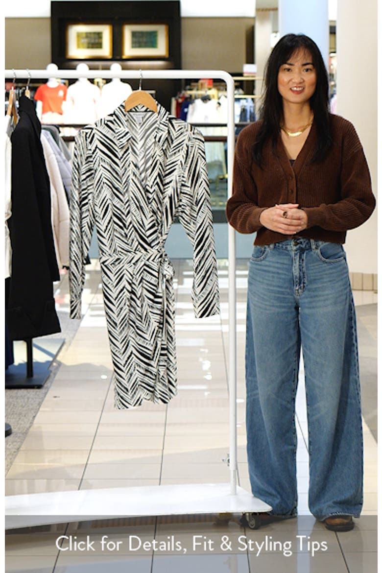Carmela Seaside Sketch Long Sleeve Wrap Shirtdress video