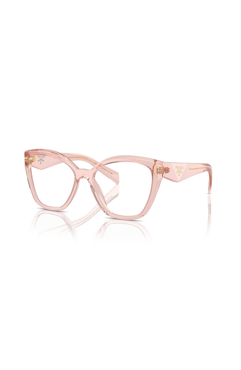 Prada 54mm Irregular optical glasses, Main, color, Pink